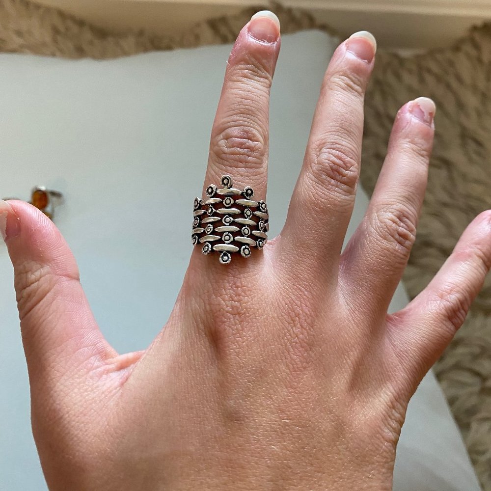 Sterling Silver Statement Ring - image 6